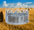 Economy Round Hay Bale Feeder Gal